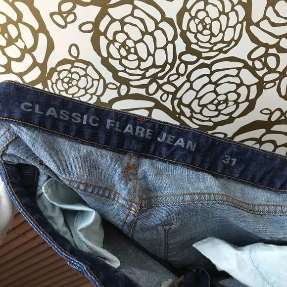 J Crew Classic Flare Dark Wash Jeans Pants - Picture 6 of 8